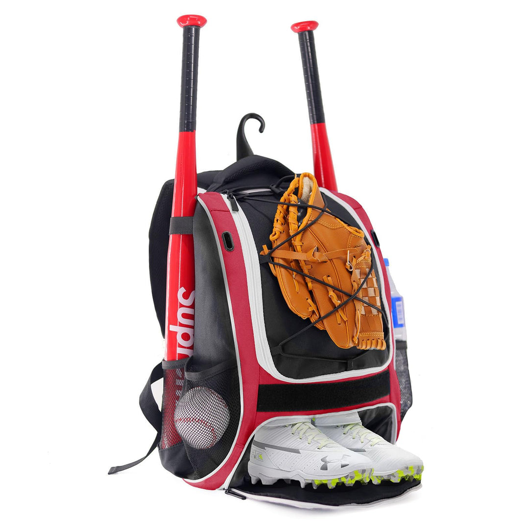 WOLT Baseball-Tasche für Jugendliche: Schläger-Rucksack für Baseball, T-Ball &amp; Softball-Ausrüstung &amp;