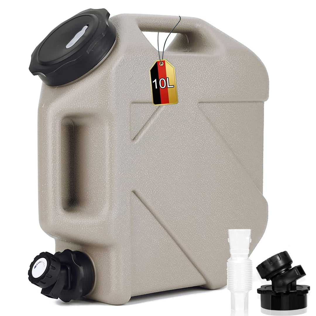 RUYI Wasserkanister mit Hahn und Schraubdeckel, Camping Wasserkanister BPA-frei Trinkwasserkanister,