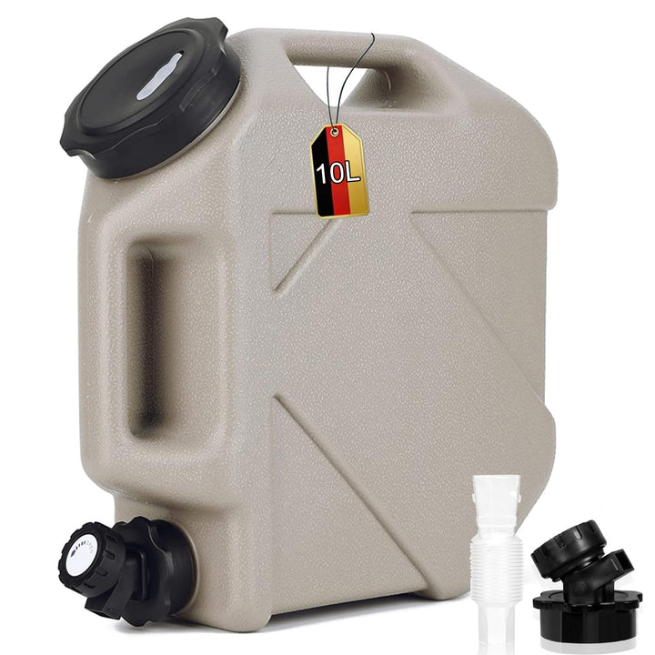 RUYI Wasserkanister mit Hahn und Schraubdeckel, Camping Wasserkanister BPA-frei Trinkwasserkanister,