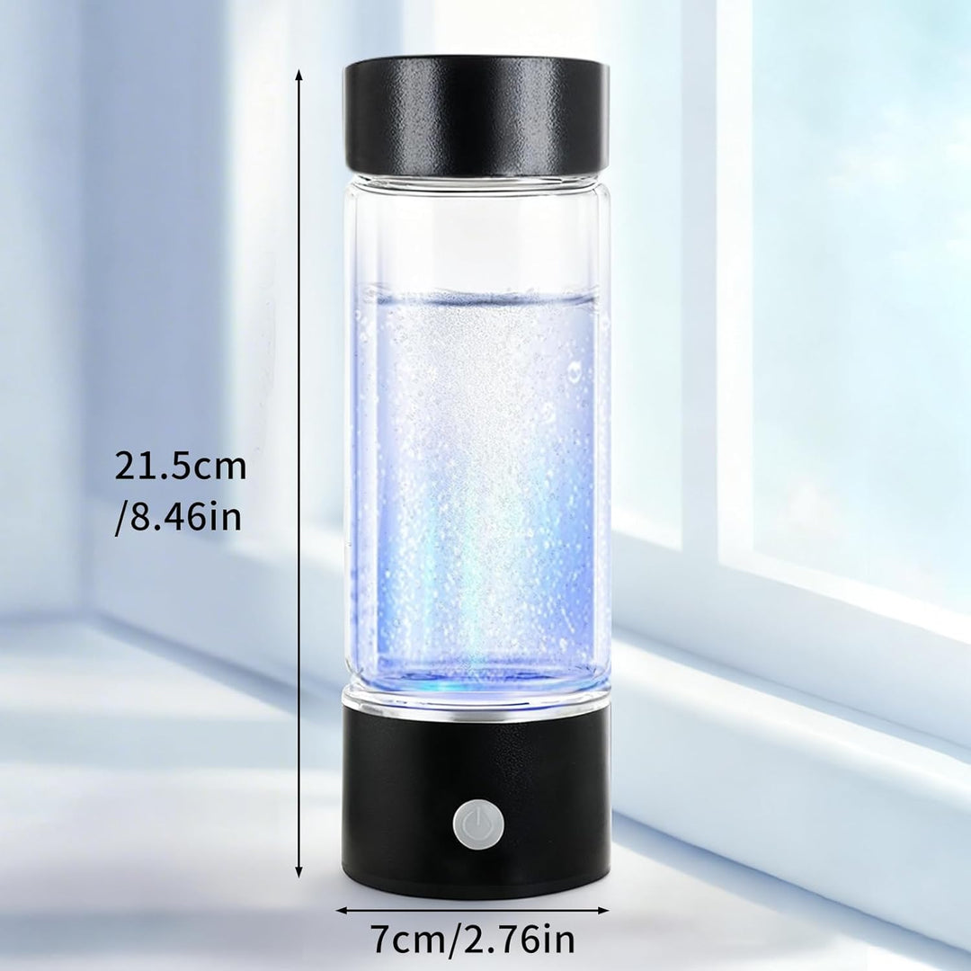 Neue Wasserstoff Wasserflasche 8032PPB, 450ml Hydrogen Water Bottle, Glas Wasserstoff Generator, Dop