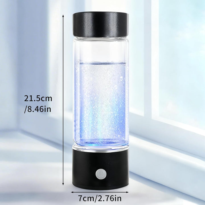 Neue Wasserstoff Wasserflasche 8032PPB, 450ml Hydrogen Water Bottle, Glas Wasserstoff Generator, Dop