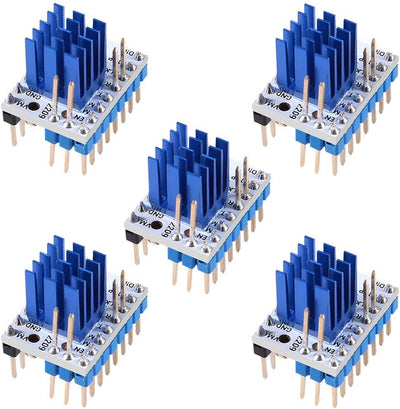 5pcs 3D-Drucker TMC2209 V3.0 Schrittmotortreiber, TMC2209 Schrittmotortreibermodul mit Kühlkörper-Mu