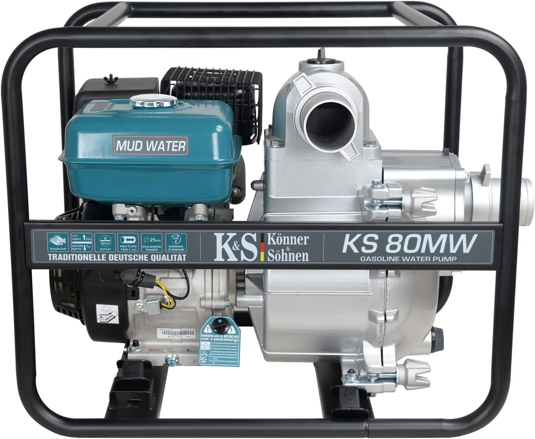 Motorpumpe Könner & Söhnen KS 80MW, wasser pumpen garten,motor pumpe für brunnen,wasserpumpe benzin