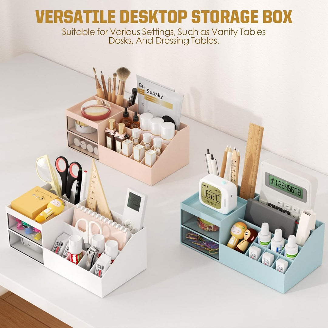 Subsky Make up Organizer mit Schubladen, Multifunktion Schminktisch Organizer Einfache Aufbewahrung