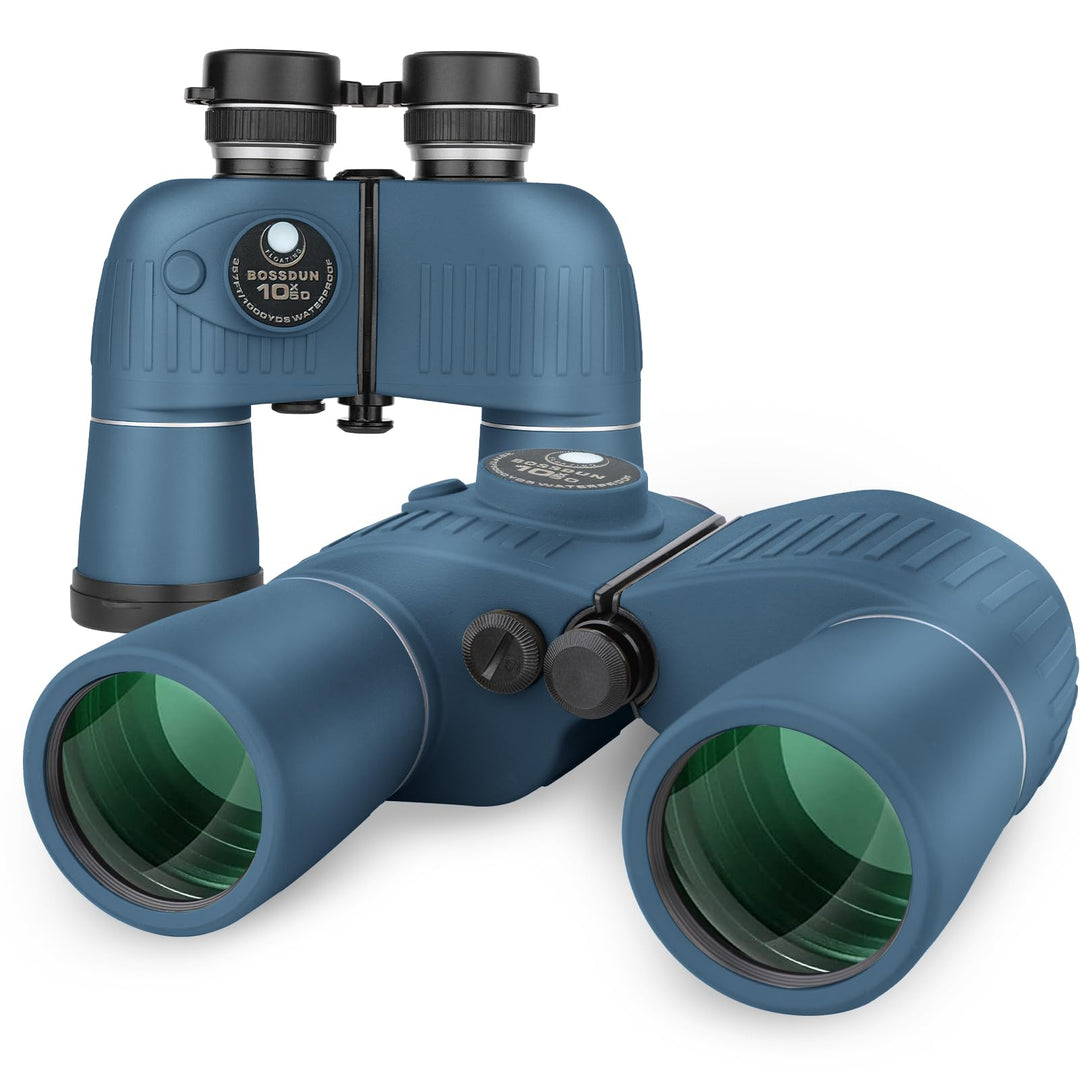 10x50 Marine Fernglas,Fernglas mit Nachtsicht Entfernungsmesser und Kompass, für Wassersport-Enthusi