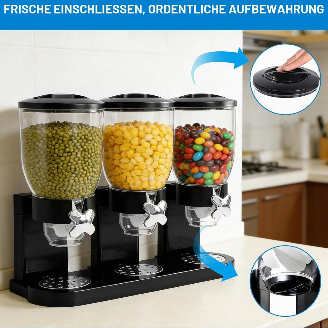 Cereal Dispenser Countertop 2L, Luftdichter Müslispender für die Organisation des Küchenvorratsraums
