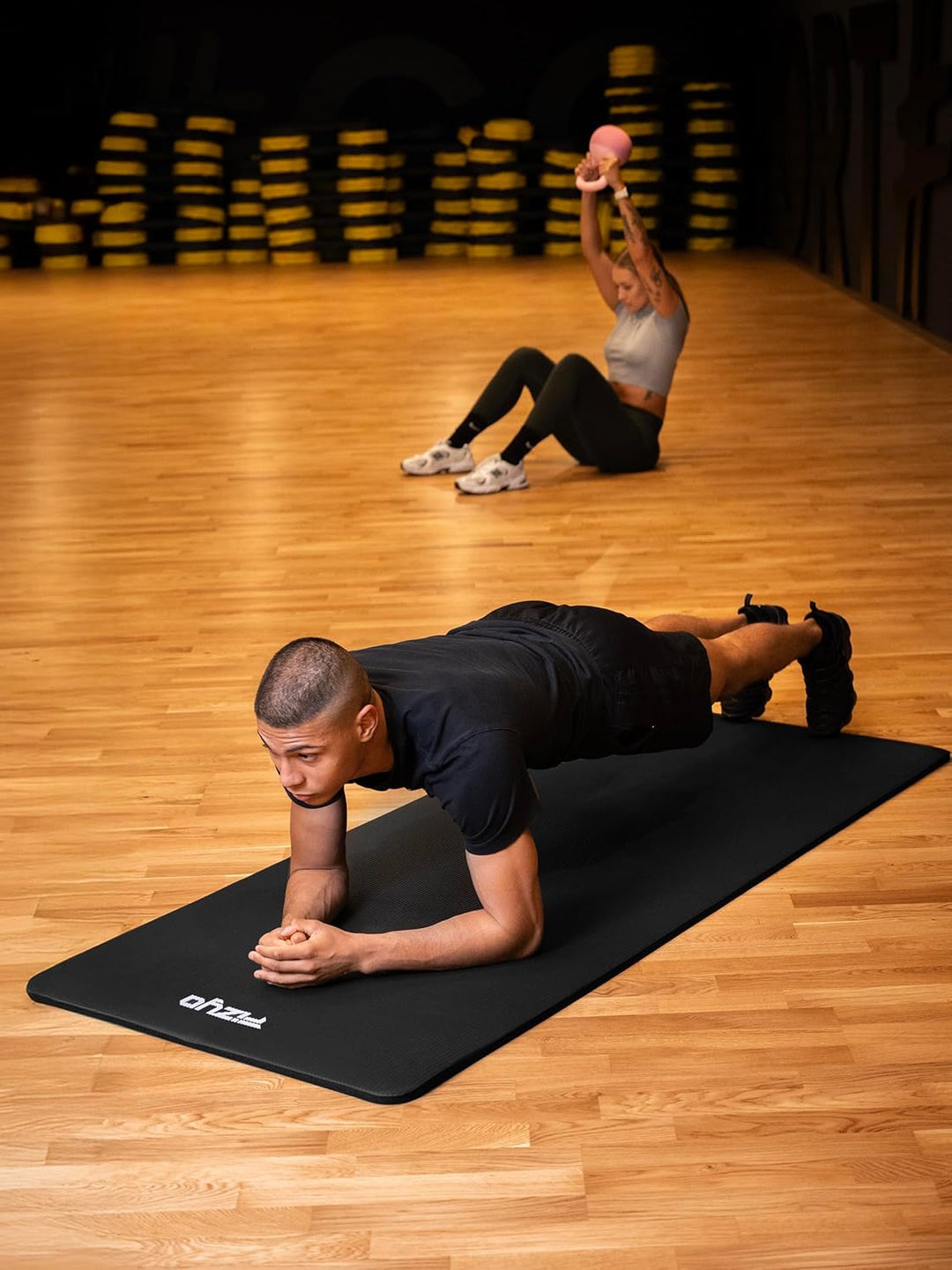 Fizyo Rutschfeste Yogamatte aus NBR-Schaum 190×100×1,5 cm – Extra Grosse Fitness- und Gymnastikmatte