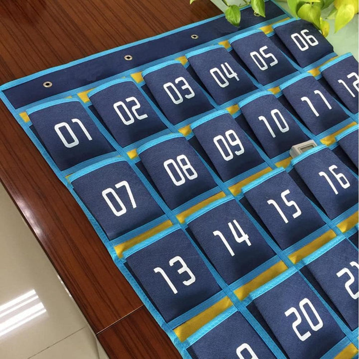 mumisuto Nummerierte Aufbewahrungstasche für Klassenzimmer, 30 Nummerierte Taschen,Handy-Taschen,Han
