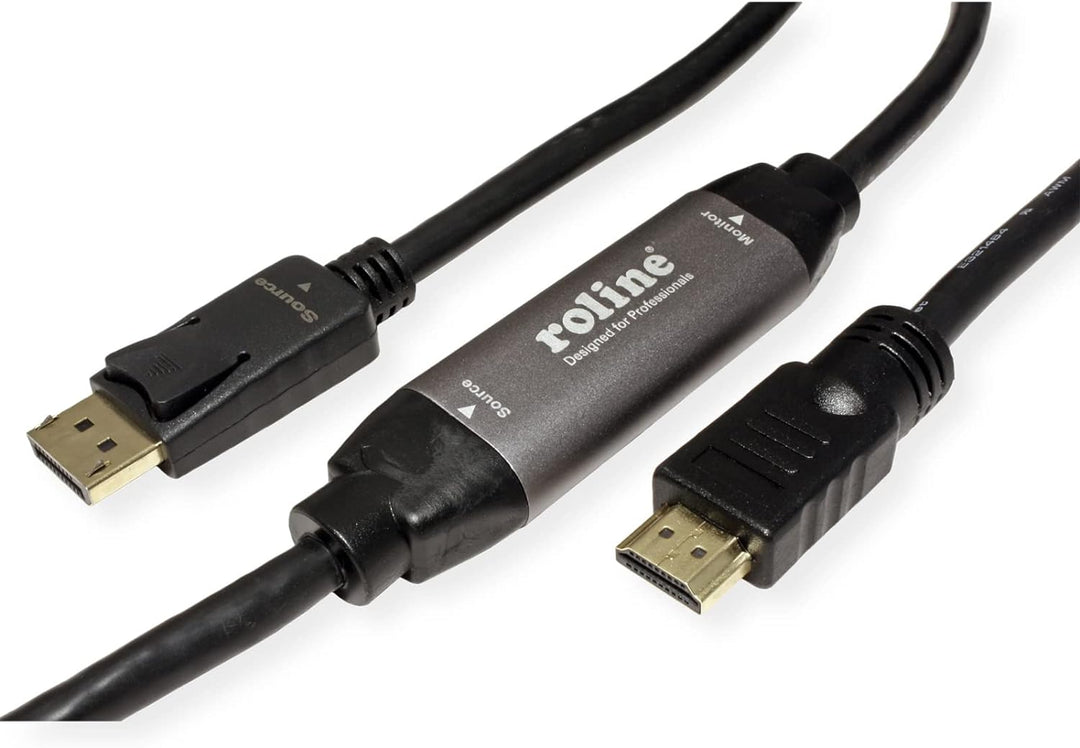 ROLINE DisplayPort Kabel DP - UHDTV, ST/ST, schwarz, 10 m, 10 m