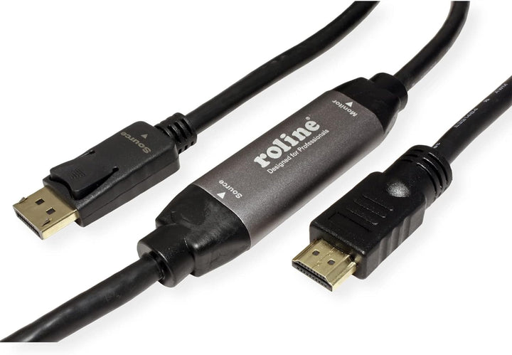 ROLINE DisplayPort Kabel DP - UHDTV, ST/ST, schwarz, 10 m, 10 m