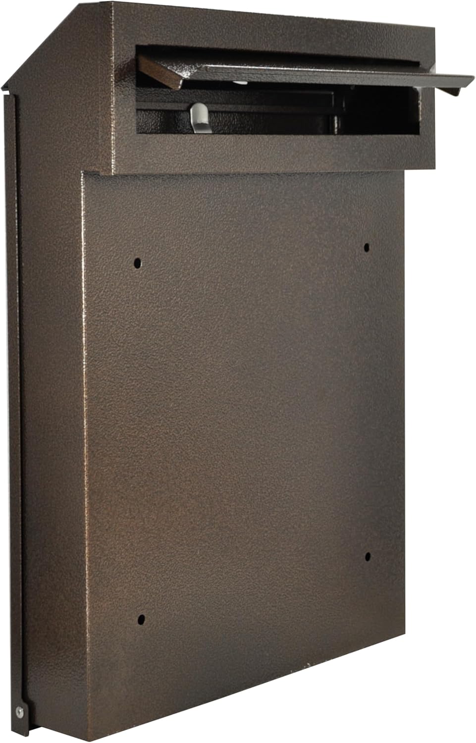 Zaunbriefkasten Torbriefkasten Durchwurf Mauerdurchwurf Briefkasten Braun Bronze Antik C4 Entnahme H