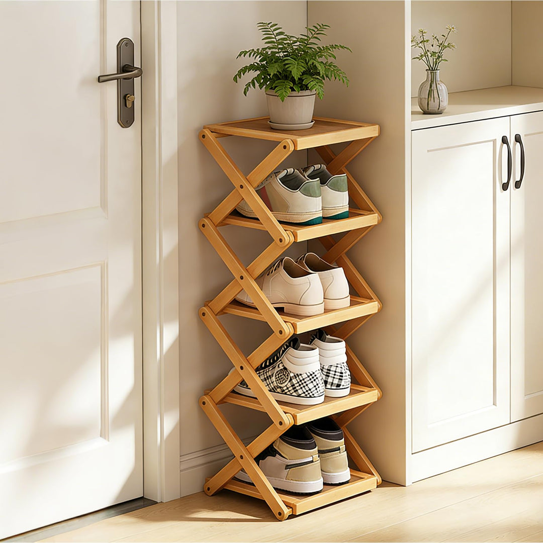 YYW Schuhregal, faltbares Schuh-Organizer, freistehendes Regal für Eingangsbereich, Schrank, Flur, f