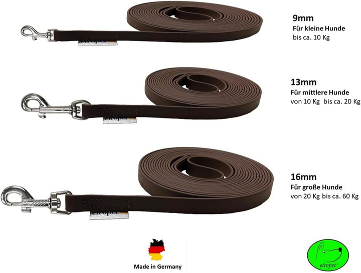 Schleppleine Biothane Hundeleine kleine Hunde 9mm 3m / 5m / 10m / 15m Hundeleine Biothane (3m MIT Ha