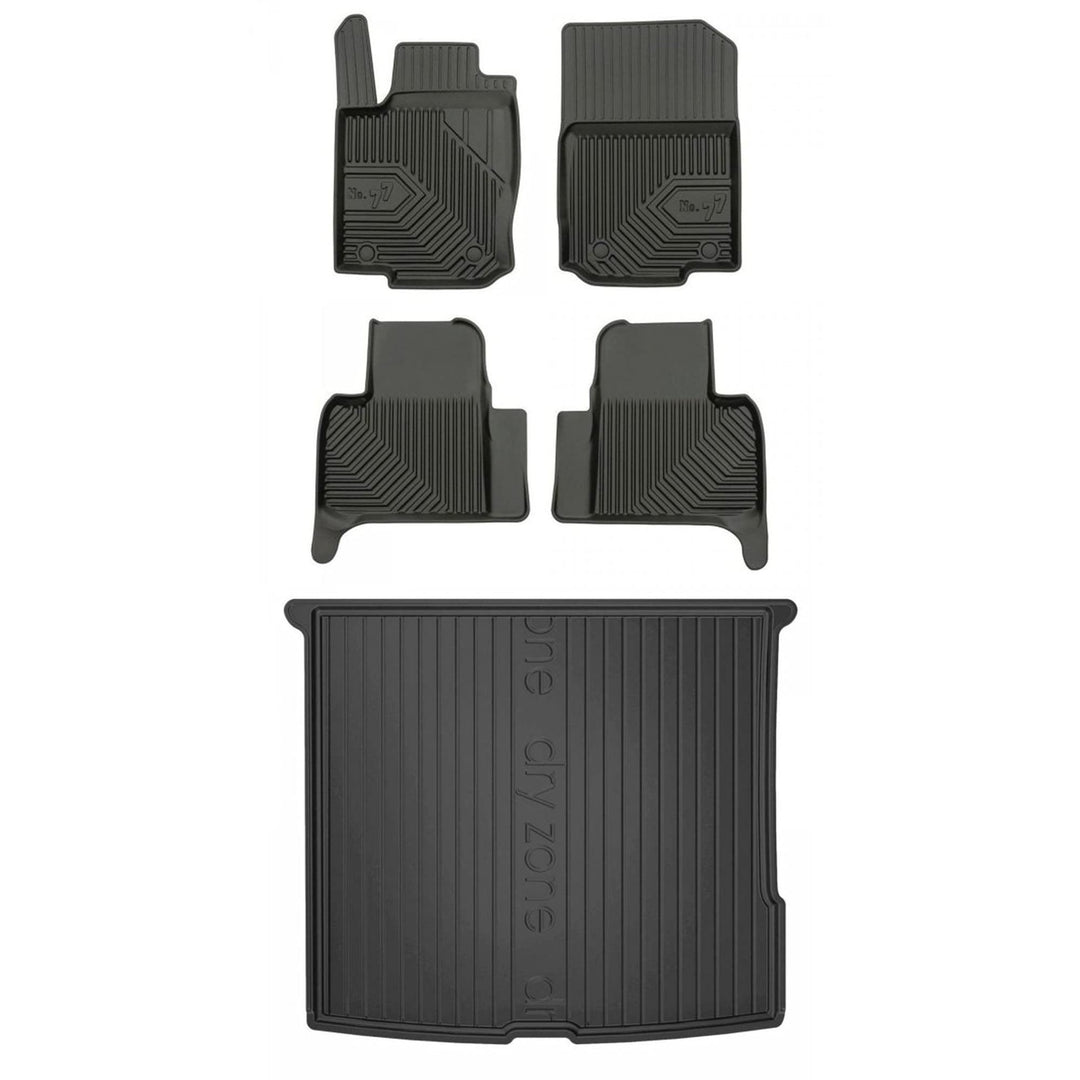 Satz Fussmatten und Gummimatte für Mercedes ML W166 2011-2015