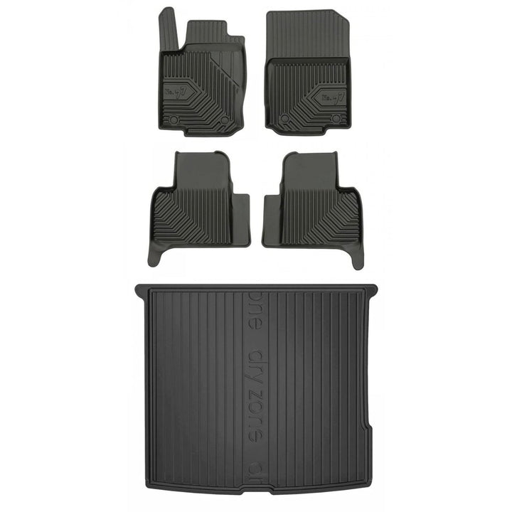 Satz Fussmatten und Gummimatte für Mercedes ML W166 2011-2015
