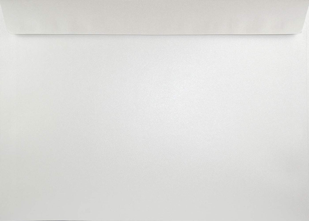 Netuno 50 Briefumschläge Perlmutt-Weiss DIN C4 22,9 x 32,4 cm 120g Majestic Marble White grosse Brie