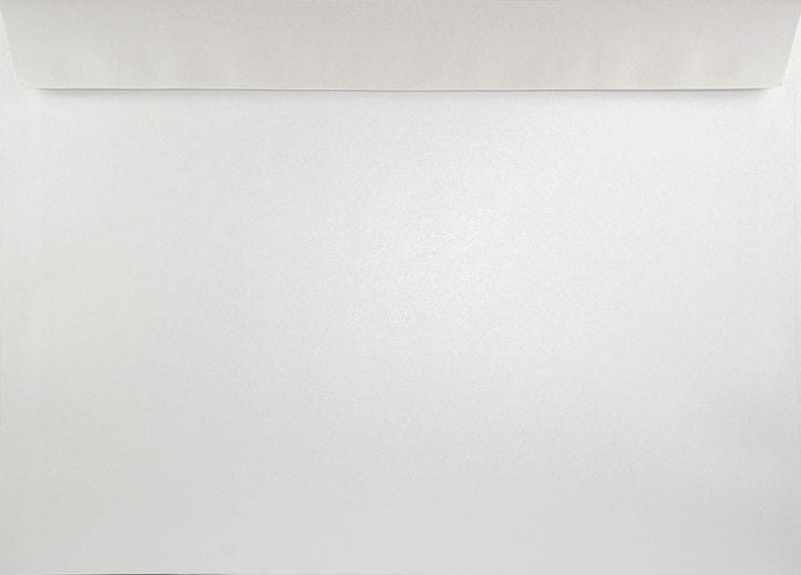 Netuno 50 Briefumschläge Perlmutt-Weiss DIN C4 22,9 x 32,4 cm 120g Majestic Marble White grosse Brie