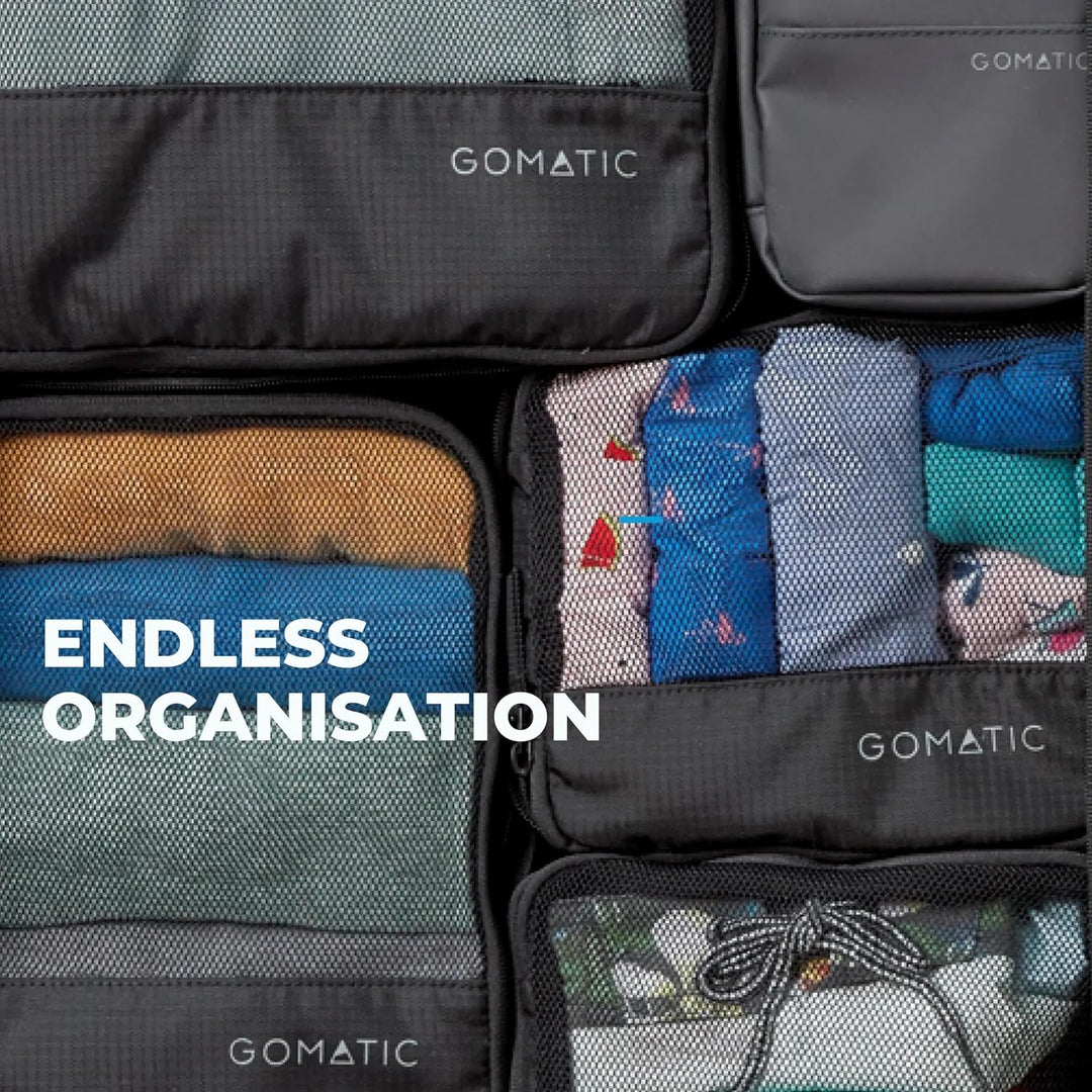 Gomatic Packing Cubes Kompressions-Gepäck-Organizer für Handgepäck, Koffer, Reisetaschen, Gross - Gr