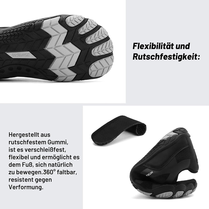 Barfussschuhe Herren Damen Barfuss Schuhe Bequem Barefoot Shoes Leicht Zehenschuhe Fitnessschuhe Spo