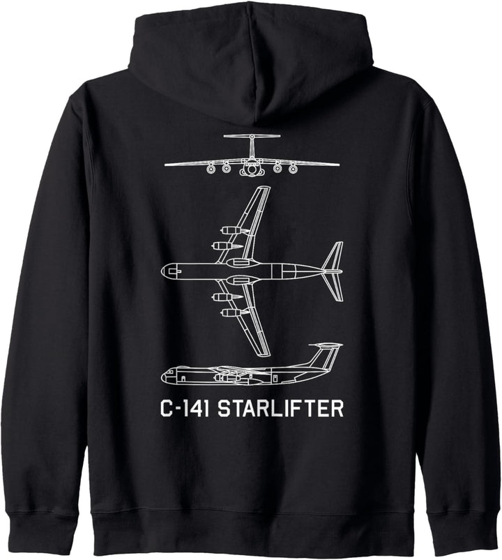 C-141 Starlifter Amerikanische Flugzeugpläne Kapuzenjacke