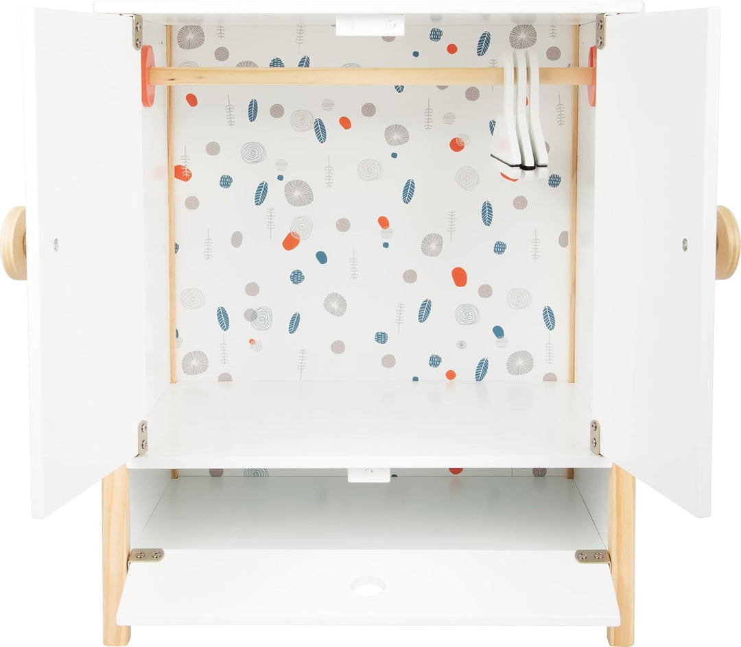 small foot Puppenschrank Little Button, mit leichtgängigen Flügeltüren, inkl. Kleiderbügeln, ab 3 Ja