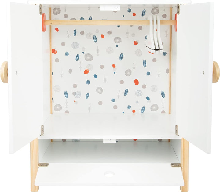 small foot Puppenschrank Little Button, mit leichtgängigen Flügeltüren, inkl. Kleiderbügeln, ab 3 Ja