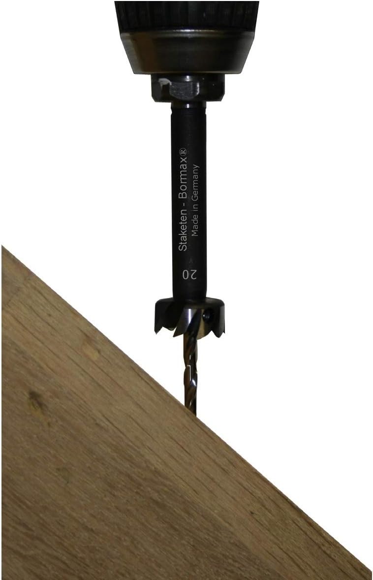 FAMAG Bormax 2.0 prima Staketenbohrersatz 4-teilig WS D=35,40,45,50mm und Verlängerung im Holzkasten