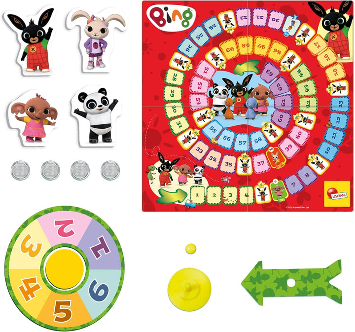 Lisciani - Bing - Super Game - Kreatives und Lustiges Gänsespiel für Kinder ab 3 Jahren - 2 bis 4 Sp