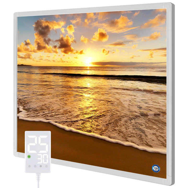 Infrarotheizung Bild 300W, 1-3 Min auf Betriebstemperatur bis 120 Grad - Geeignet für Schlafzimmer,