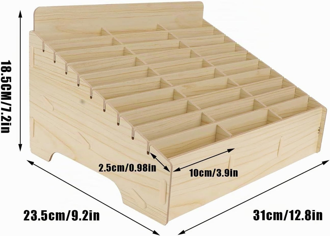 Awleynz 30 Gitter Handygarage Schule, Handy Hotel Aufbewahrungsbox Holz, Multi-Grid-Aufbewahrungsbox