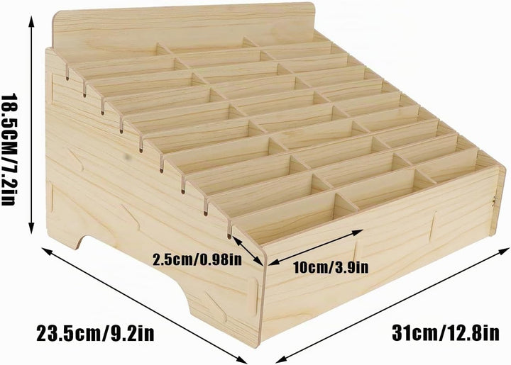 Awleynz 30 Gitter Handygarage Schule, Handy Hotel Aufbewahrungsbox Holz, Multi-Grid-Aufbewahrungsbox