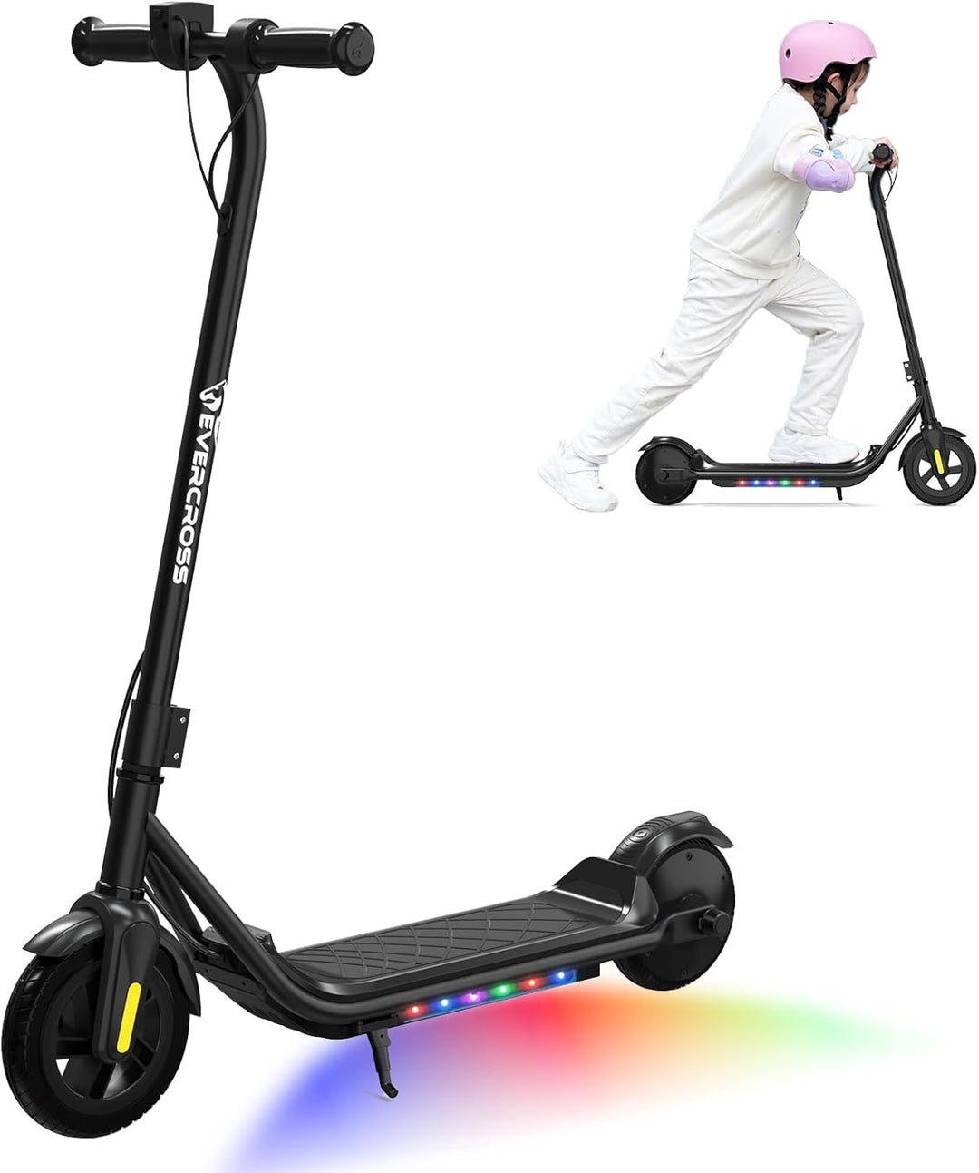 EVERCROSS Elektroroller für Kinder, 7" Leichter Elektroroller für Kinder 6-12 Jahren, Elektroscooter
