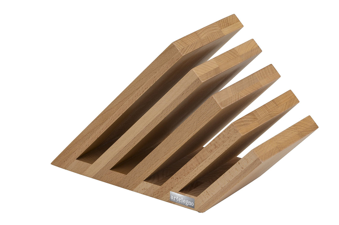 Artelegno 07 Venezia Magnetischer Messerblock, Buche massiv, naturlackiert, Natur
