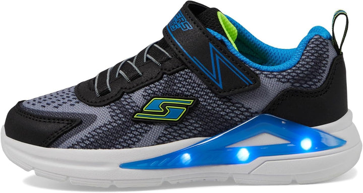 Skechers Jungen 401660l Bkyb Sneaker 31 EU Black Charcoal Textile Yellow Blue Trim, 31 EU Black Char