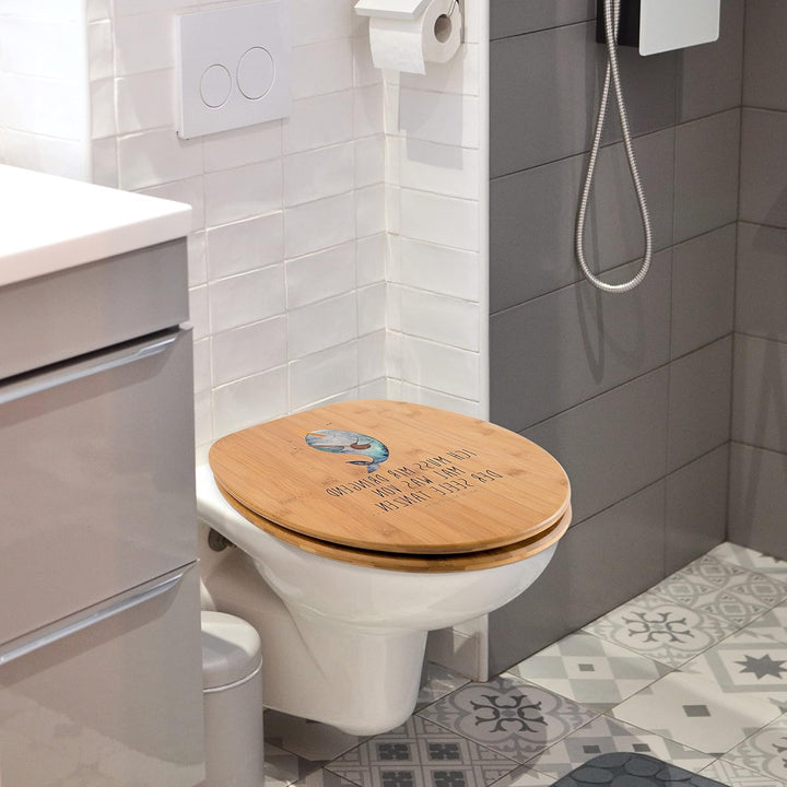Mr. &amp; Mrs. Panda Motiv WC Sitz Narwal Gitarre - Geschenk, Meer, Toilette, Klobrille, Meerestiere, Ge
