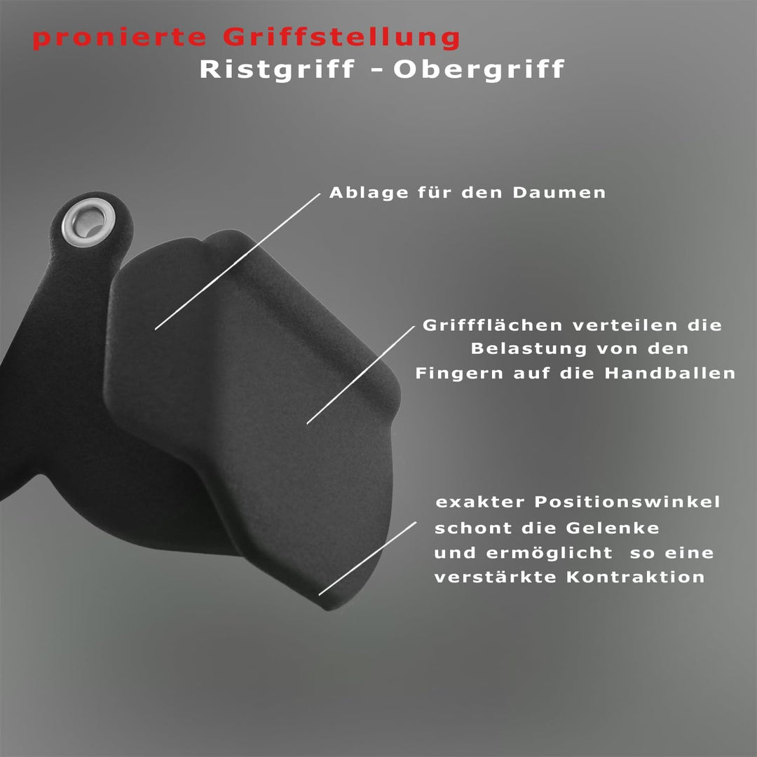 Kabelzuggriff | Max-Grip | Rudergriff eng 23cm | proniert | Neoprenbeschichtung | Studioqualität | G