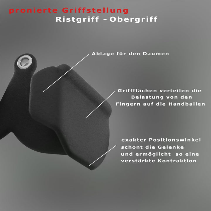 Kabelzuggriff | Max-Grip | Rudergriff eng 23cm | proniert | Neoprenbeschichtung | Studioqualität | G