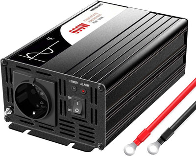 wechselrichter 12v auf 230v Reiner Sinus 600w 50HZ Spannungswandler mit Fernbedienung & Doppel-Digit