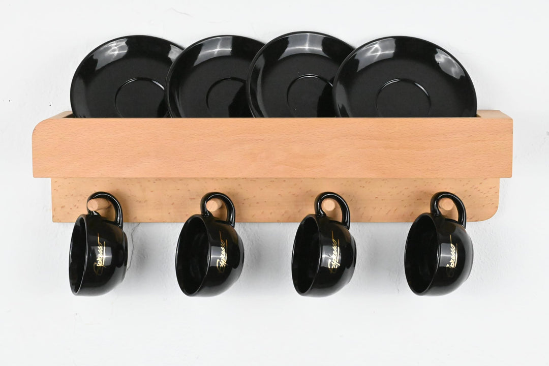 Garderobe Holz Porter Regal Wand Flurgarderobe mit Ablage Eiche (40 cm Länge, Buche geölt) 40 cm Län