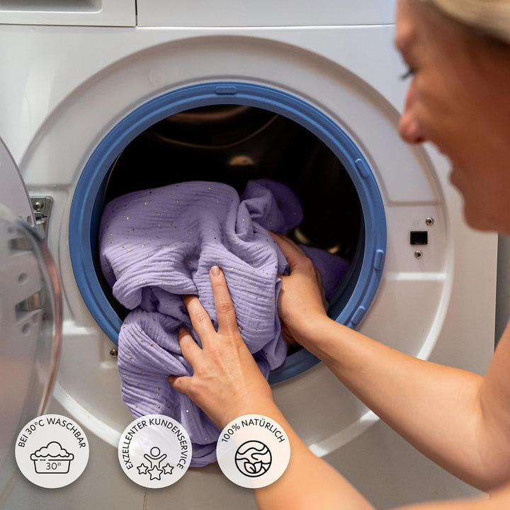 lilimaus Betthimmel Babybett mit Gold Applikation in 12 Farben [inkl. Himmelstange] - Himmel Babybet