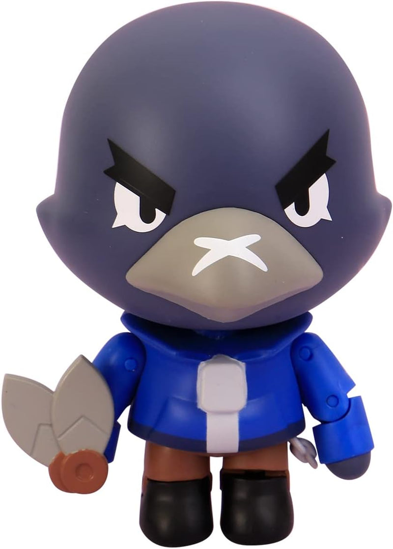 Bizak Brawl Stars Actionfigur, 2 in Box, Crow Leon, Multiplayer-Spiel Figuren, beweglich, 11 cm (641