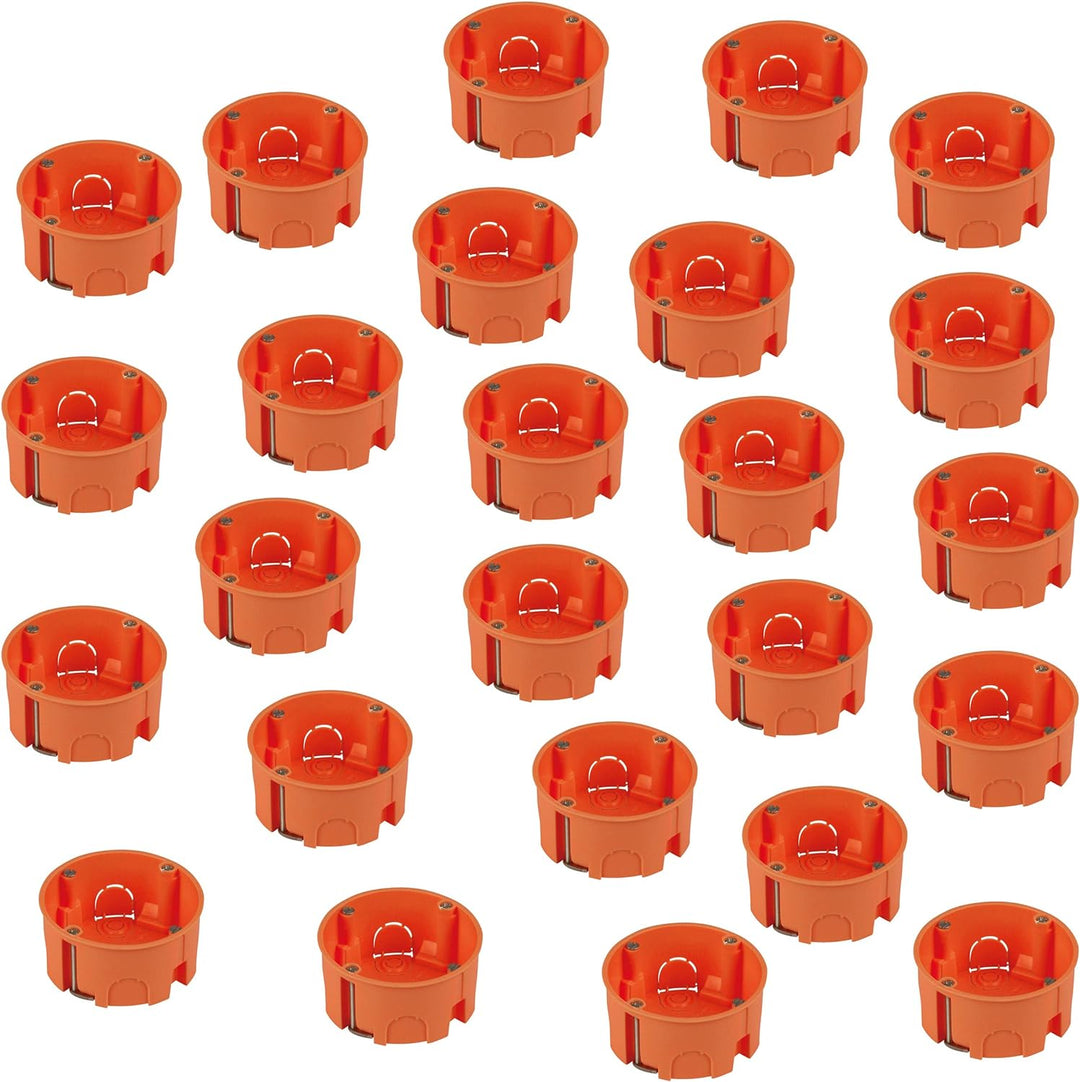 REV 0518342777 Hohlraumdose, Hohlwanddosen 25 St., Ø68mm, 35mm tief, Schrauben, orange 35 mm tief 25