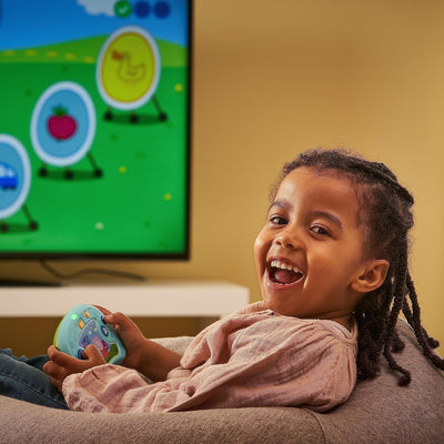 VTech ABC Smile TV - Peppa Pig Lernkonsole – Kabellose Spielkonsole mit HDMI-Stick für den Fernseher