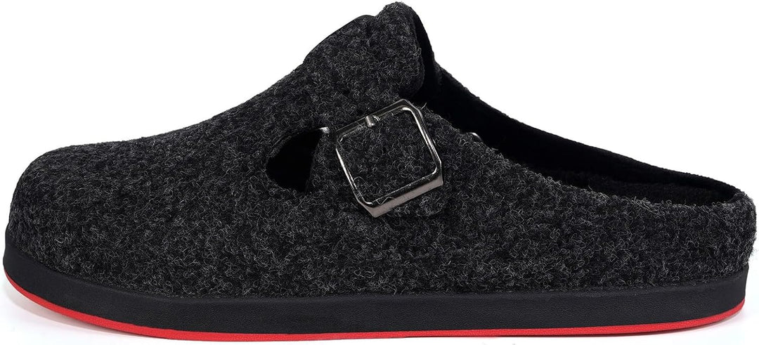 Sisttke Hausschuhe Damen Filzpantoffeln Herren Pantoffeln | Geschlossen,Bequem,Wechselfussbett,Winte