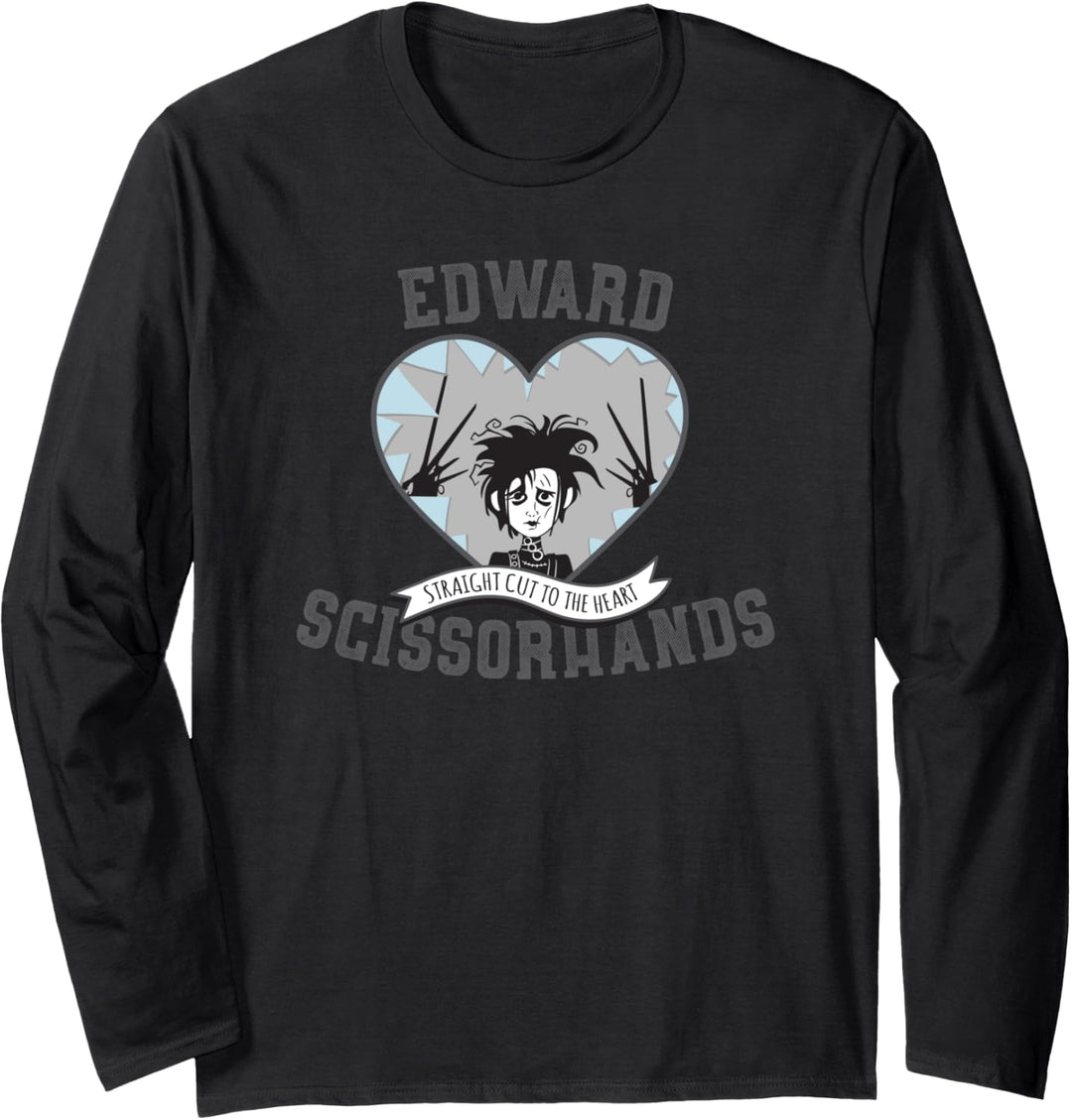 Tim Burton's Edward Scissorhands Straight Cut to the Heart Langarmshirt