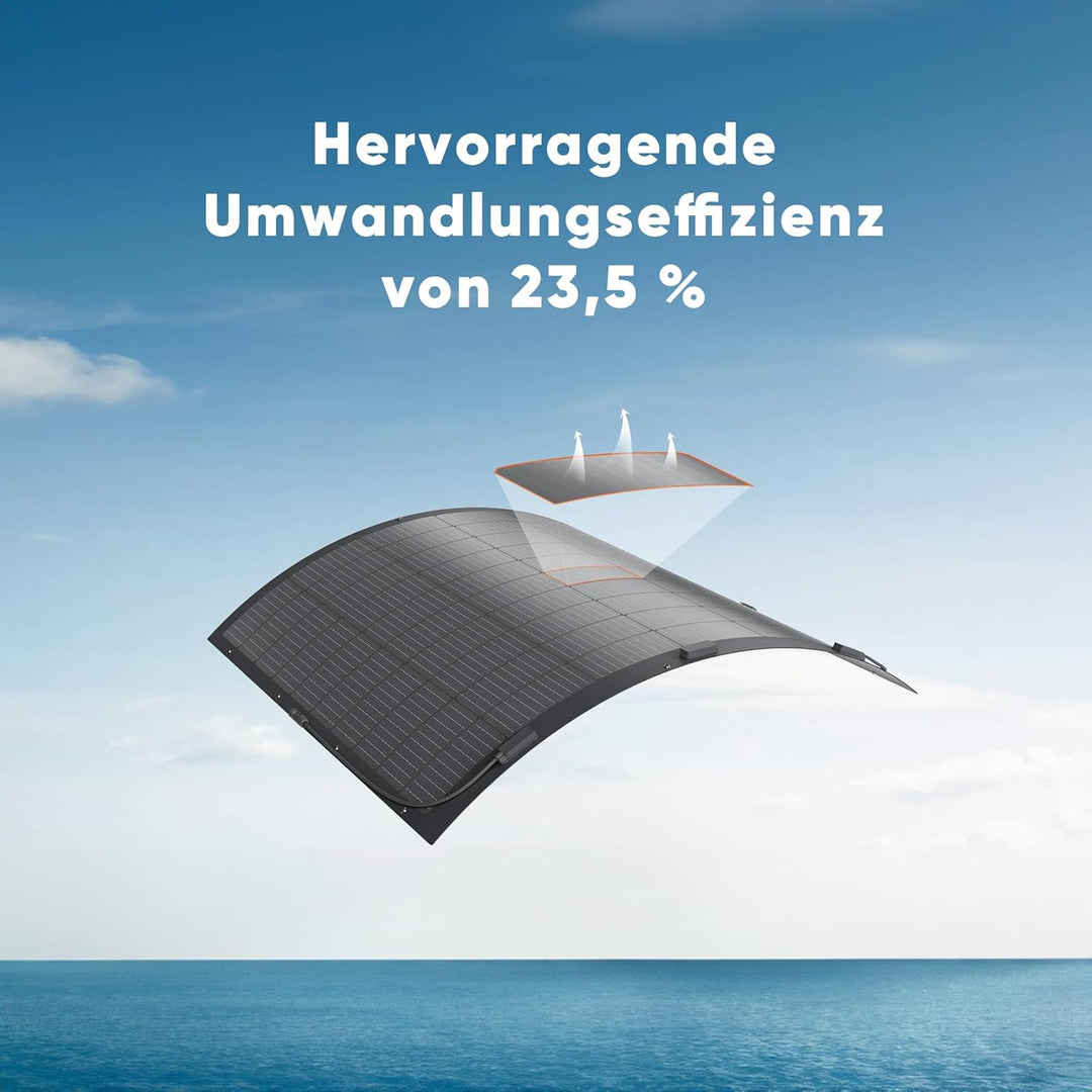 Jackery Flexibles Solarpanel Set 4 * 200W Monokristallines Solarpanel IP68 hocheffizient Solarmodul
