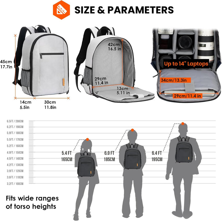 TARION Kamerarucksack Klein Fotorucksack Kameratasche: Kamera Rucksack Kompakt Kamerarucksäcke Leich