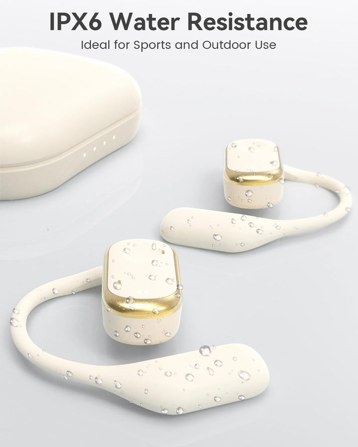 SANOTO Open Ear Kopfhörer Bluetooth 5.3, Touch Controlled Air Conduction Ohrhörer Kopfhörer Kabellos