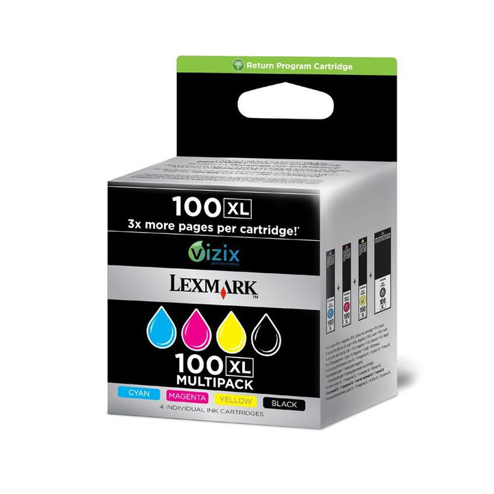 LEXMARK Nr.100XL c/m/y PB-Tinte Multipack