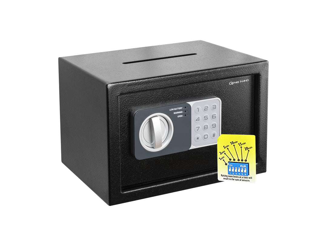 Genie Hand – Zeitschloss Tresor, Anti-Raub, Verzögerte Eröffnung – B-Klasse-Schloss – Anti-Bounce-Te